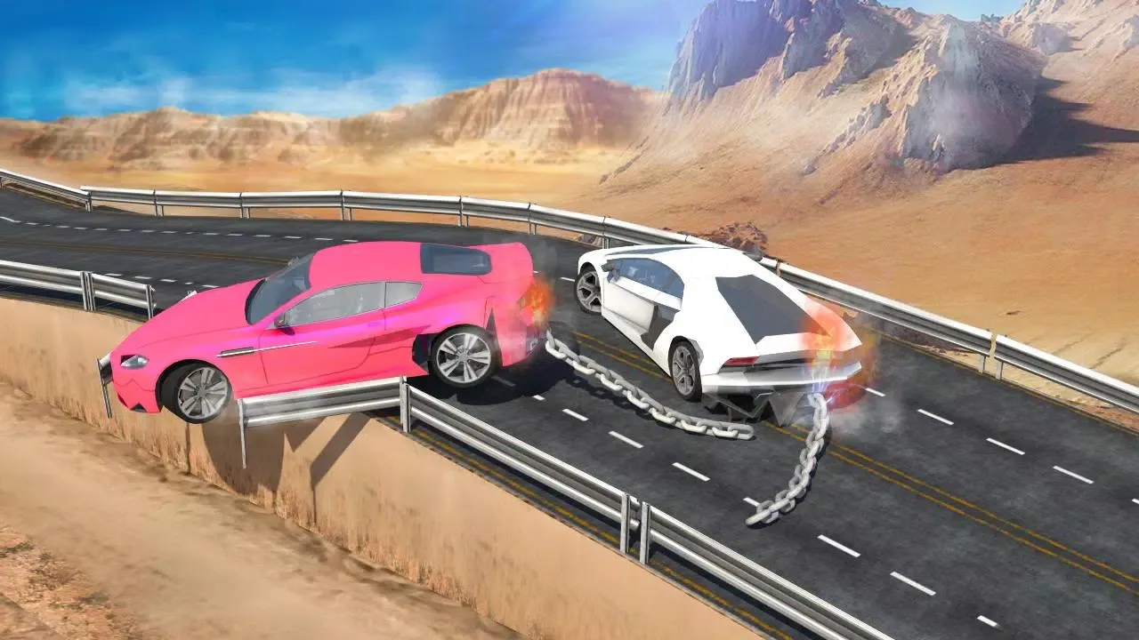 Chained Cars against Ramp Screenshots