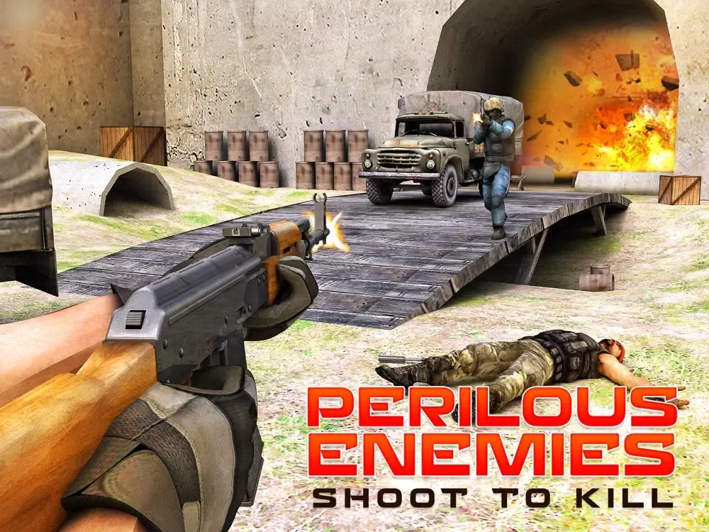 Frontline Terrorist Counter Shooting iPad 應用截圖