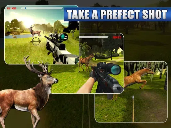 Deer Sniper | 3D Hunting Games iPad  Screenshots