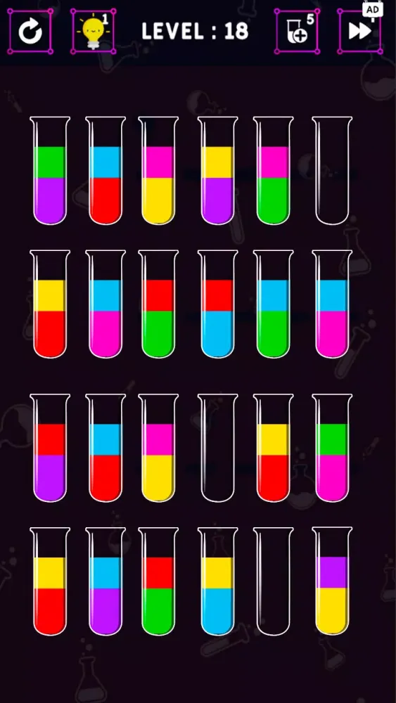 Captures d'écran de Water Color Sort Puzzle Games