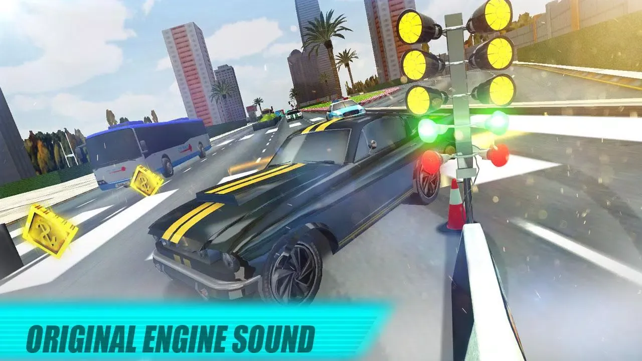 City Car Driving : Endless Racing Game स्क्रीनशॉट