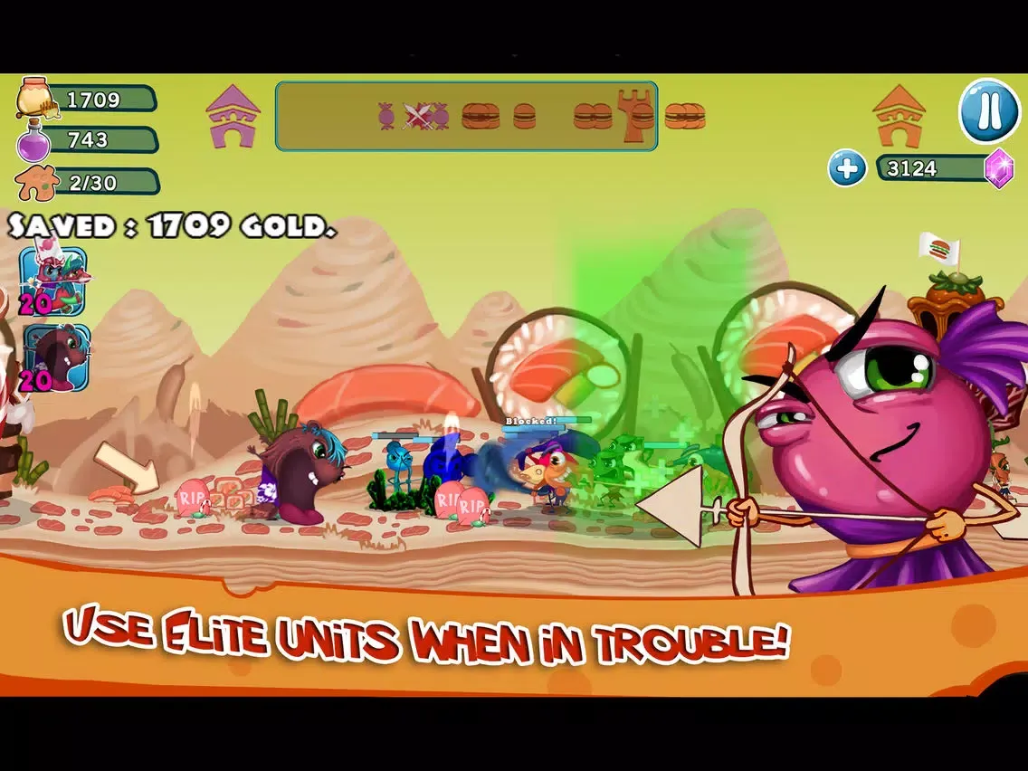 Zrzuty ekranu Food Battles HD - Addicting Real Time Strategy War Game iPad 
