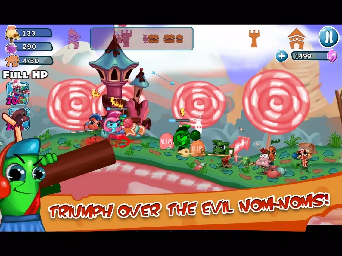Zrzuty ekranu Food Battles HD - Addicting Real Time Strategy War Game iPad 