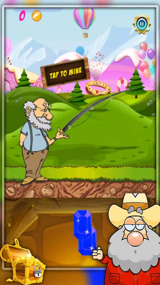 ภาพหน้าจอของ Free Gold Miner Adventure