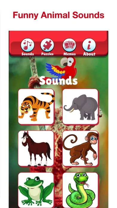Captures d'écran de Wild Animal Puzzles for Kids!