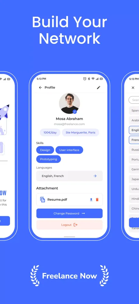 Freelance Now Screenshots