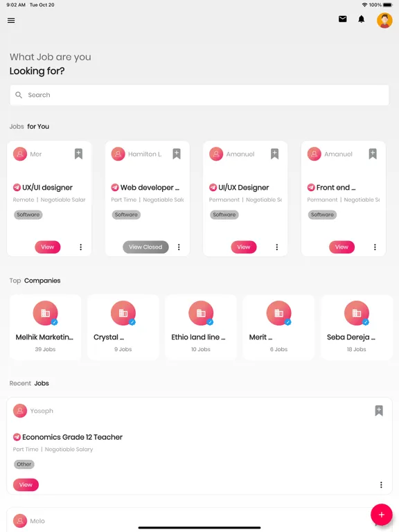 Freelance Ethiopia iPad  Screenshots