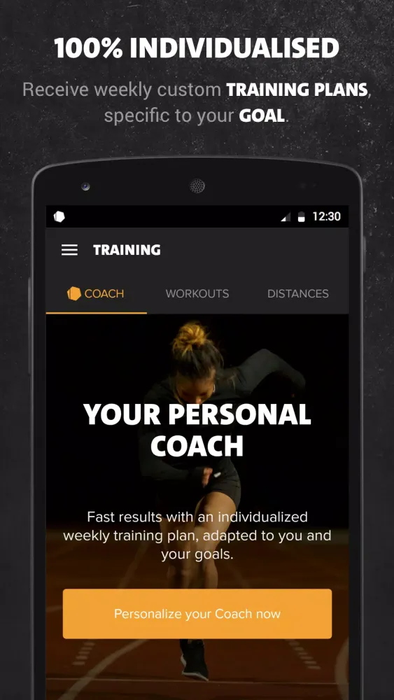 Capturas de tela do Running