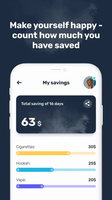Screenshot di Quit: smoking cessation