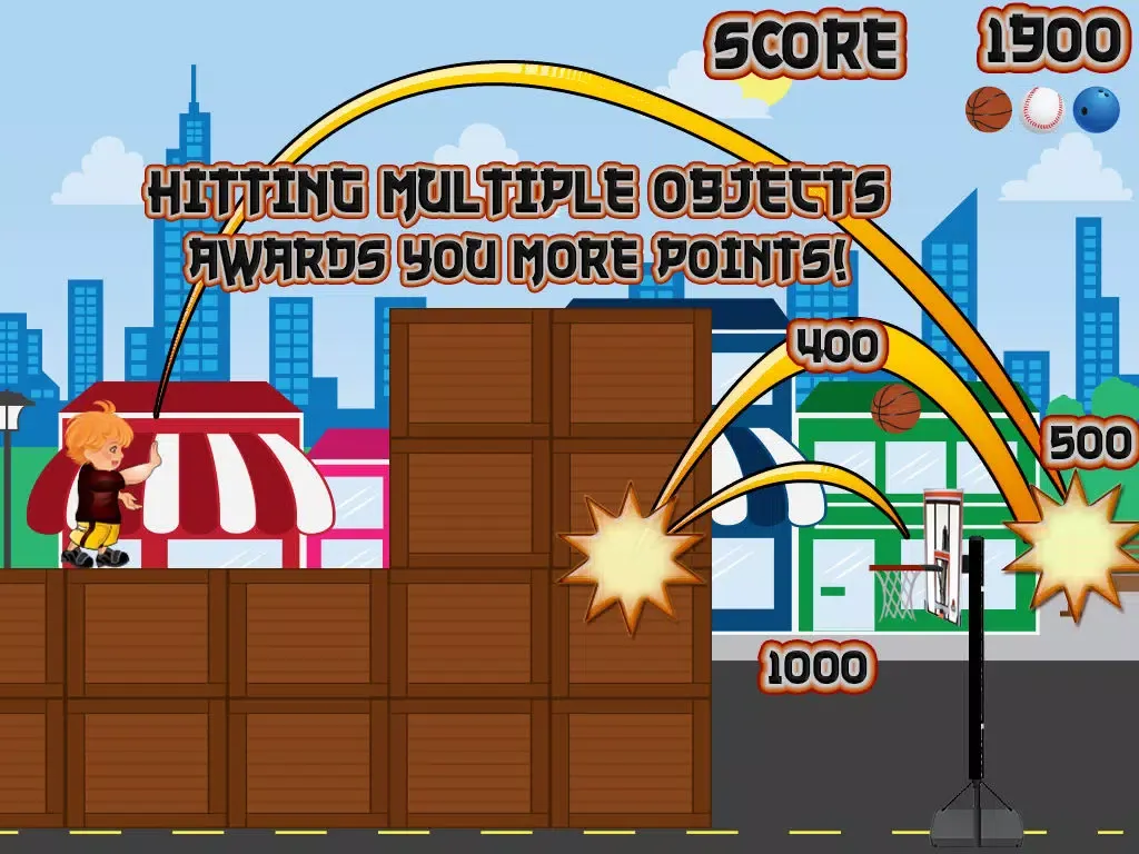 Basketball Trick Shots - Nothing but Net Game iPad  سکرین شاٹس
