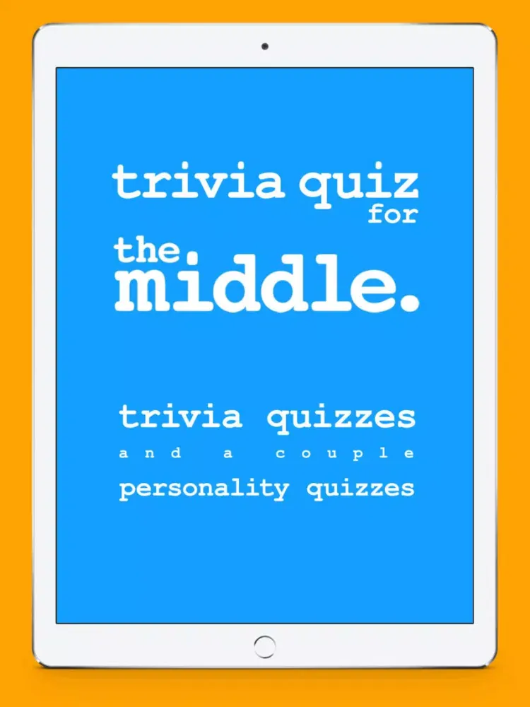 Capturas de tela do Trivia Quiz for The Middle. iPad 