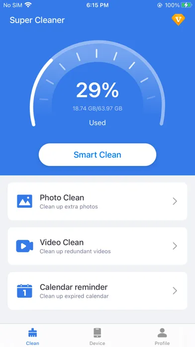 Tangkapan skrin Super Cleaner - Clean Phone
