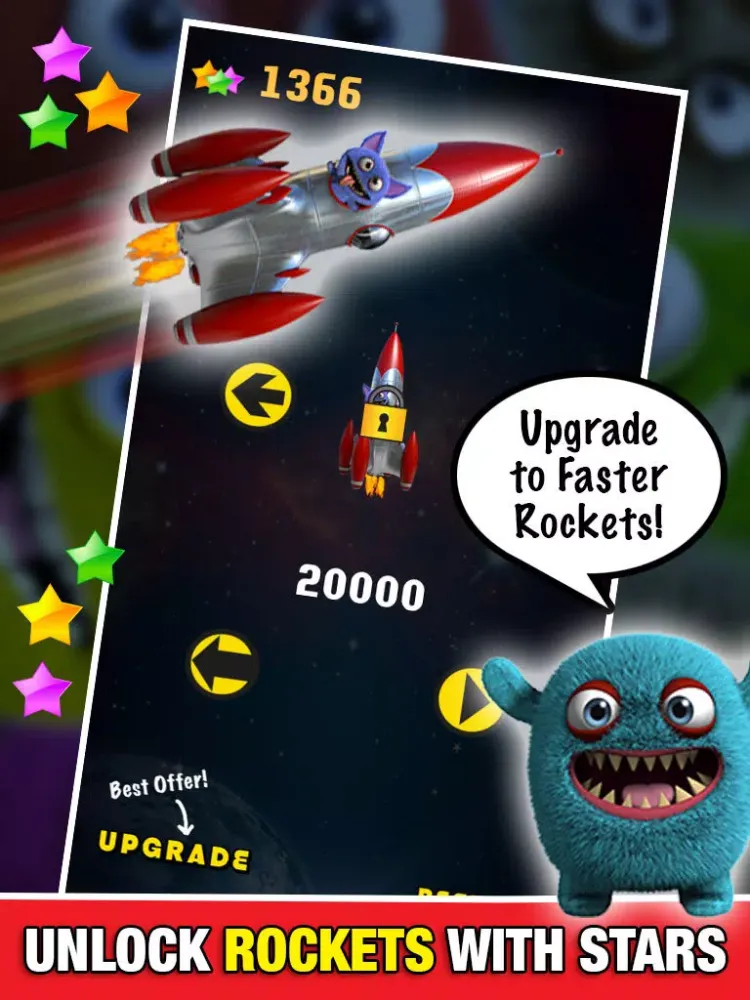 تصاویر Monster in Space: Multiplayer FREE Racing Alien Dash Game - By Dead Cool Apps iPad 