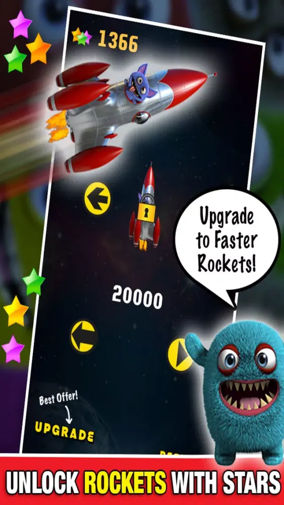 تصاویر Monster in Space: Multiplayer FREE Racing Alien Dash Game - By Dead Cool Apps