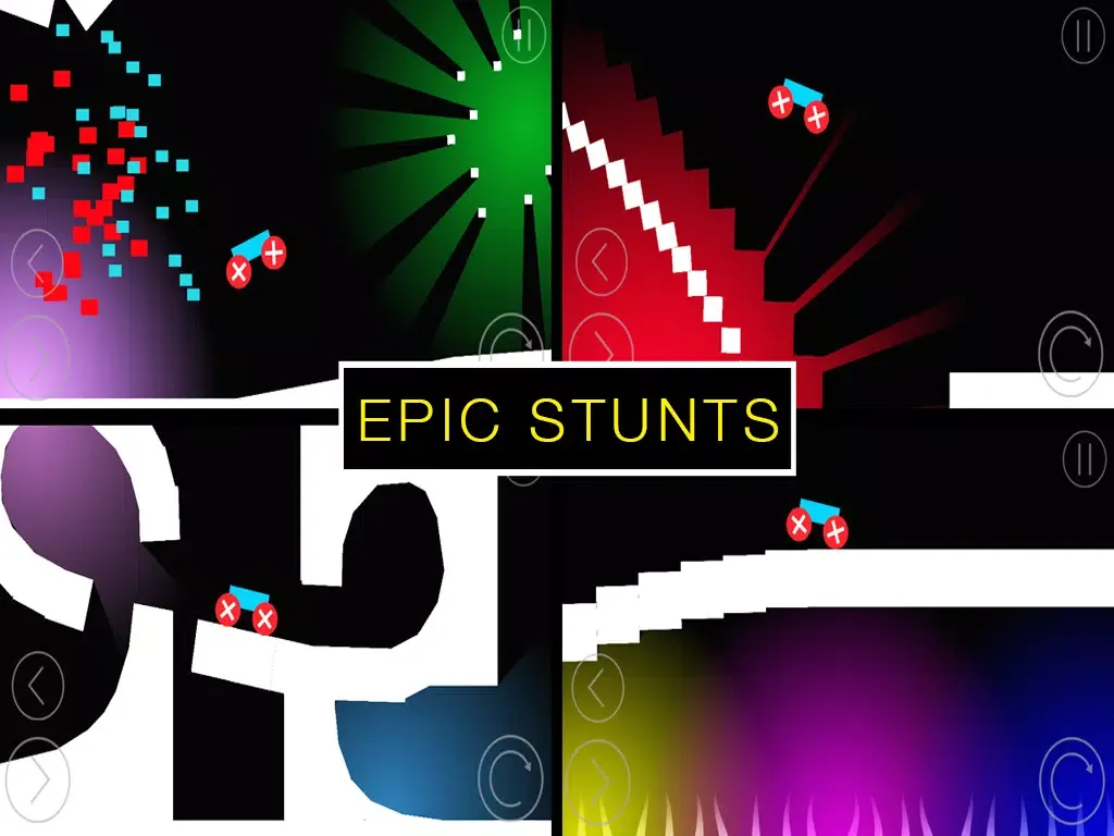 Capturas de pantalla de A Stick Stunt Car Chase - Crazy Doodle Racing Moto GP iPad 
