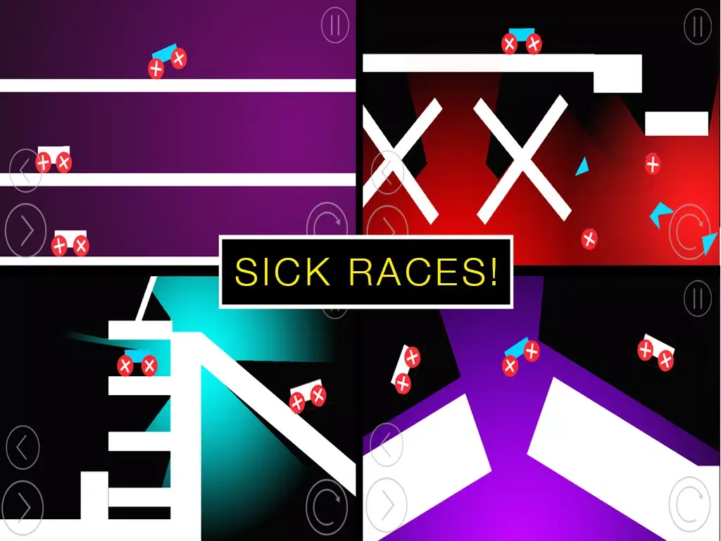 Capturas de pantalla de A Stick Stunt Car Chase - Crazy Doodle Racing Moto GP iPad 