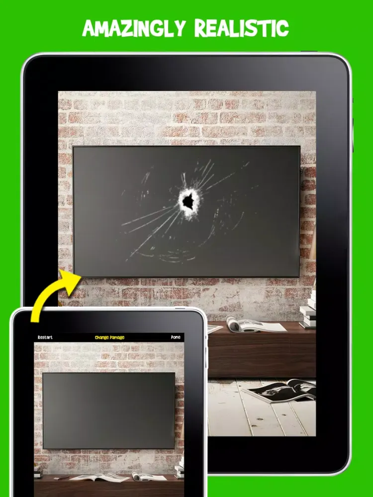 Damage Cam PRO - Fake Prank Photo Editor Booth iPad  Screenshots