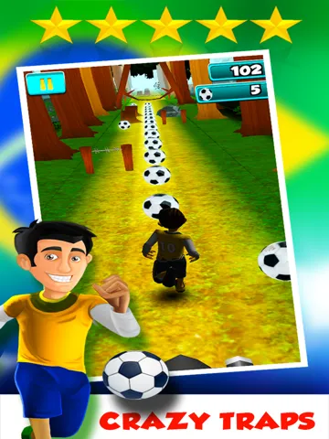 A Brazil World Soccer Football Run 2014: Road to Rio Finals - Win the Cup! iPad 应用截图