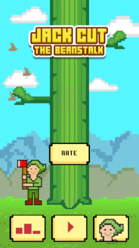 LumberJack Cut The Beanstalk: Lumberman Edition - 8 bit Pixel Fun Kids Games Screenshots