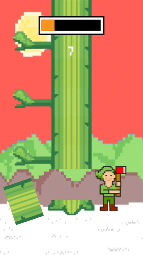 LumberJack Cut The Beanstalk: Lumberman Edition - 8 bit Pixel Fun Kids Games Screenshots