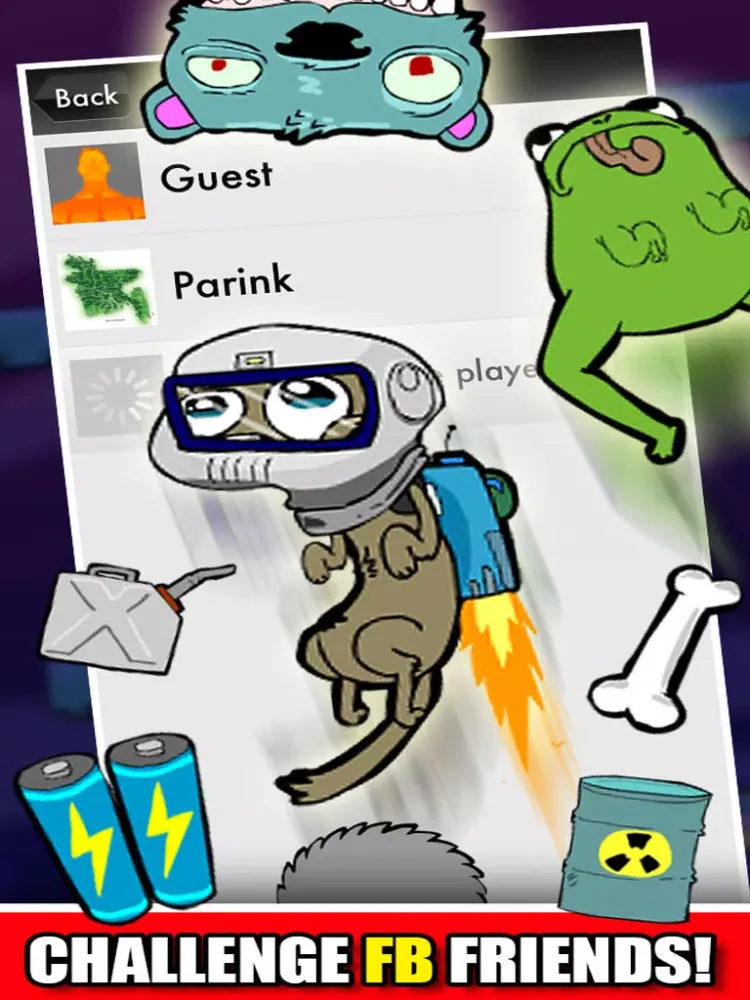 صور A Rabid Dog Space Rocket! FREE : The Super Jumping Jetpack Galaxy Game - By Dead Cool Apps iPad 
