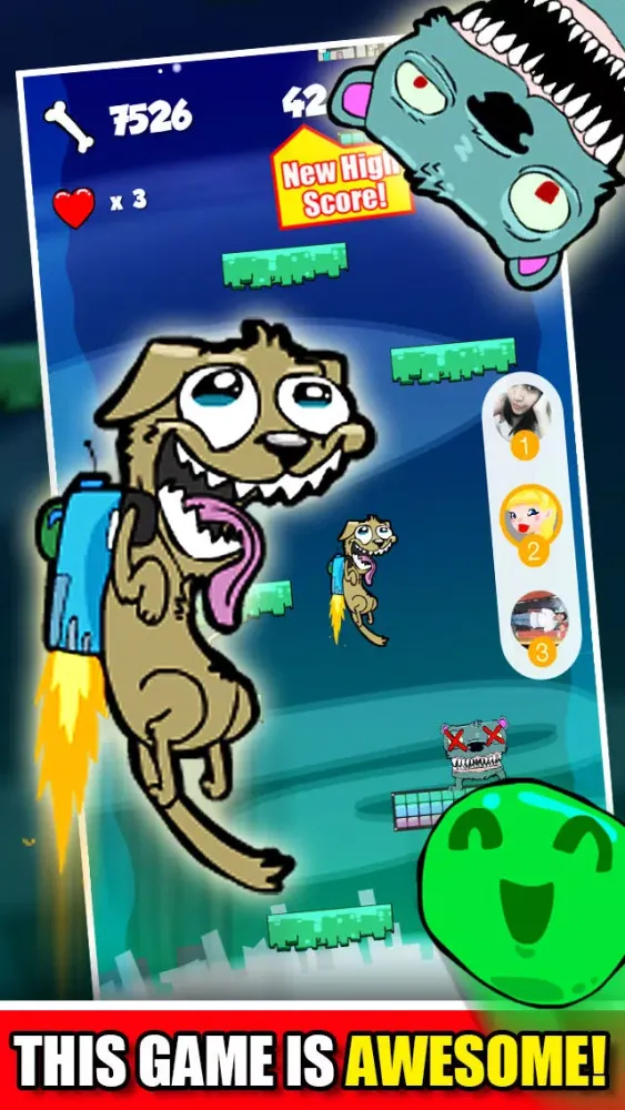 صور A Rabid Dog Space Rocket! FREE : The Super Jumping Jetpack Galaxy Game - By Dead Cool Apps