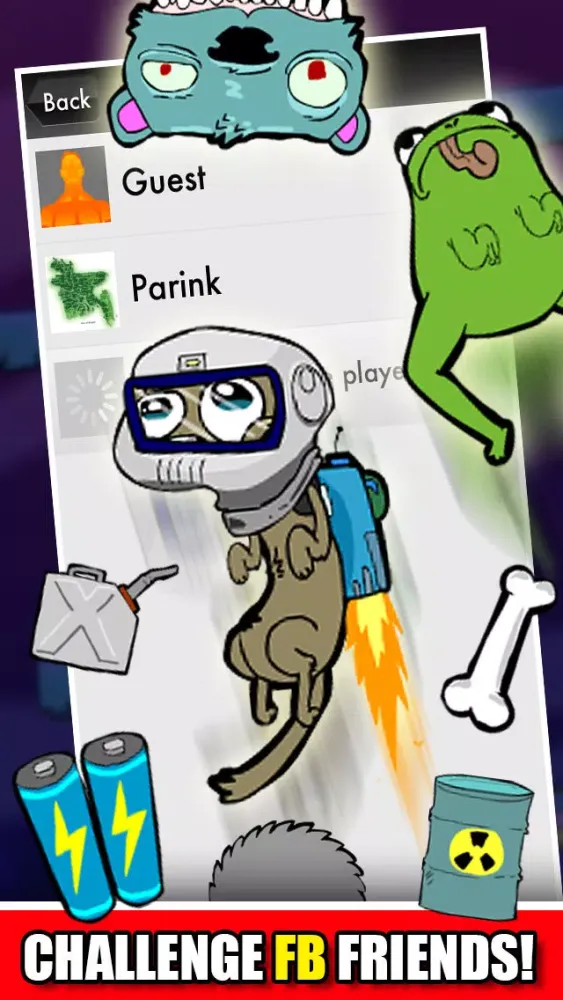 صور A Rabid Dog Space Rocket! FREE : The Super Jumping Jetpack Galaxy Game - By Dead Cool Apps
