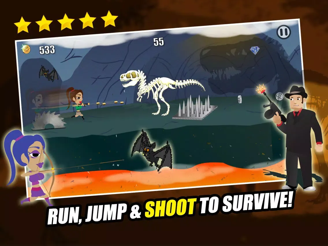 Aztec Alex PRO: The T-Rex Temple Slayer iPad  سکرین شاٹس