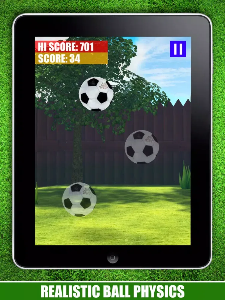 A Keepy Uppy 3D : Kick Ups - The Best Super Soccer Ball Juggling Football Skills Game 2014 iPad  스크린샷