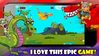 Tangkapan skrin A Zombie Dragon Rider in The City : FREE Flying & Shooting Multiplayer Games - By Dead Cool Apps
