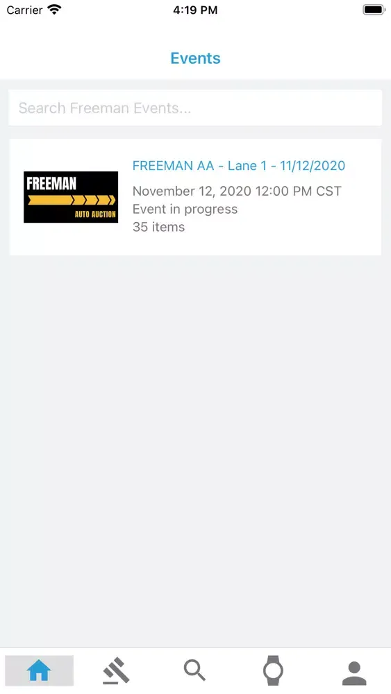 Capturas de pantalla de Freeman Auto Auction