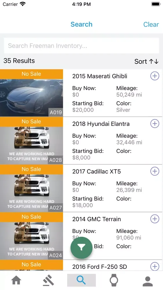 Capturas de pantalla de Freeman Auto Auction