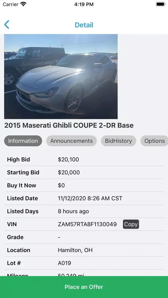 Capturas de pantalla de Freeman Auto Auction