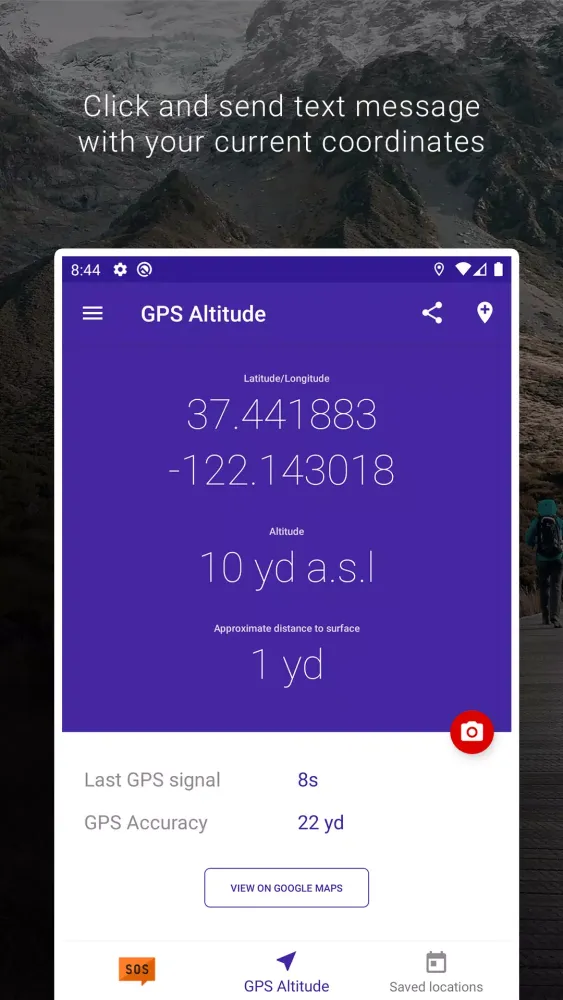 My Altitude and Elevation GPS Screenshots