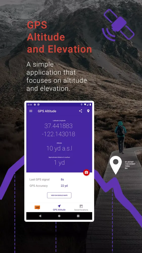 My Altitude and Elevation GPS Screenshots