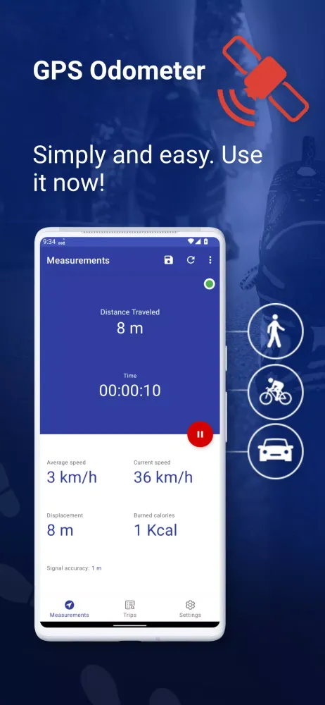 My GPS Odometer স্ক্রিনশট