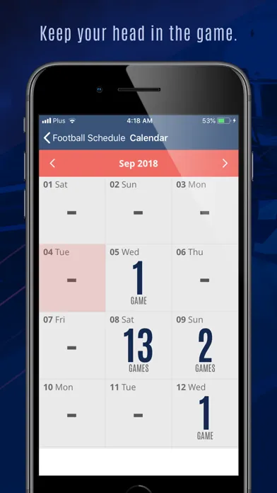 Football Schedule & Scores 24 Screenshots