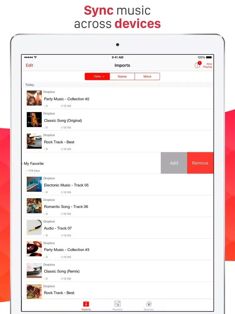Any Cloud Music - Offline Audio Player & Streaming iPad  Screenshots