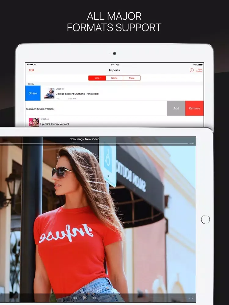 AnyCloud Video - Offline Media Player, File Manager for Cloud Drives iPad 应用截图