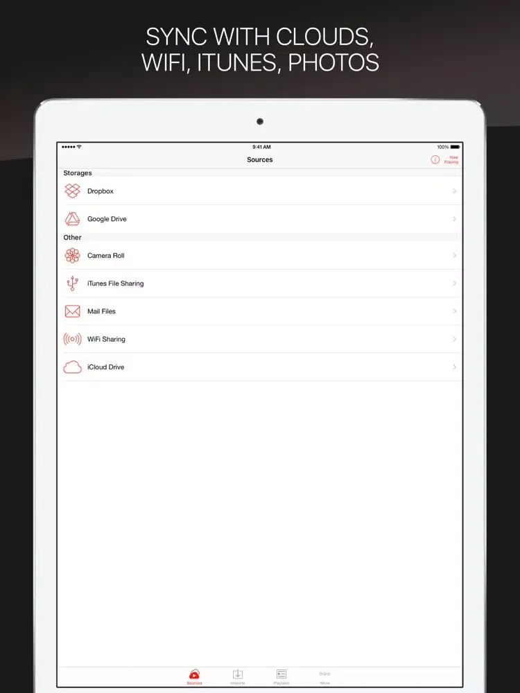 AnyCloud Video - Offline Media Player, File Manager for Cloud Drives iPad 应用截图