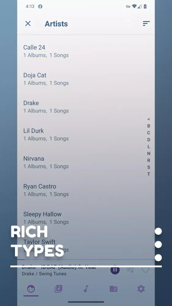Captures d'écran de Flow Tunes