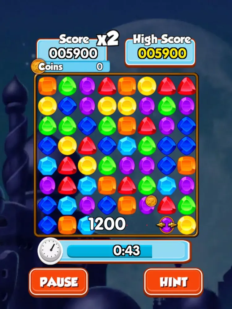 Ảnh chụp màn hình của Bedazzled Gems iPad 