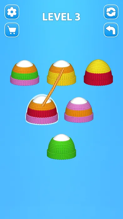 Cozy Knitting: Color Sort Game سکرین شاٹس