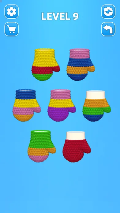 Cozy Knitting: Color Sort Game سکرین شاٹس