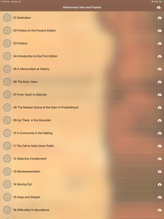 Capturas de tela do Muhammad: Man and Prophet iPad 