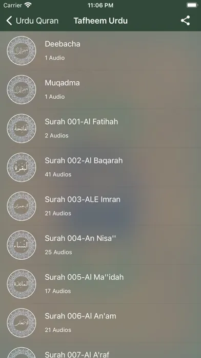 Quran Urdu Audio应用截图
