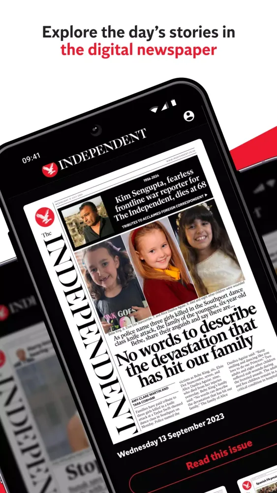 Capturas de pantalla de The Independent: Breaking News
