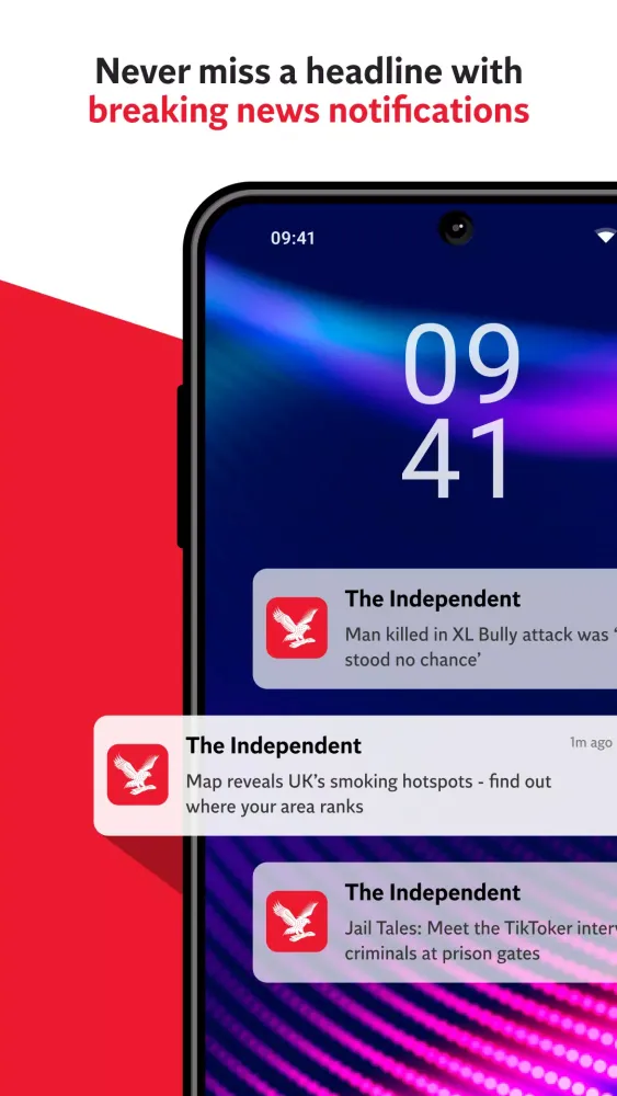 Capturas de pantalla de The Independent: Breaking News