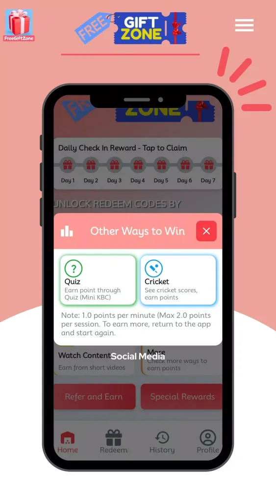 Get Redeem Code - FreeGiftZone應用截圖