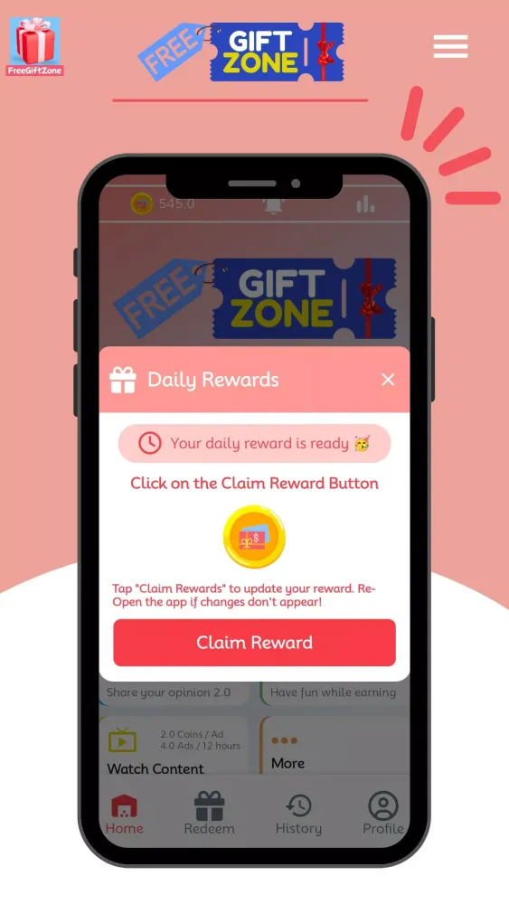 Get Redeem Code - FreeGiftZone應用截圖
